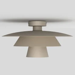 Luminex Gang|Loftlamper > Loftlampe Plato, beige, metal, Ø 38 cm, E27