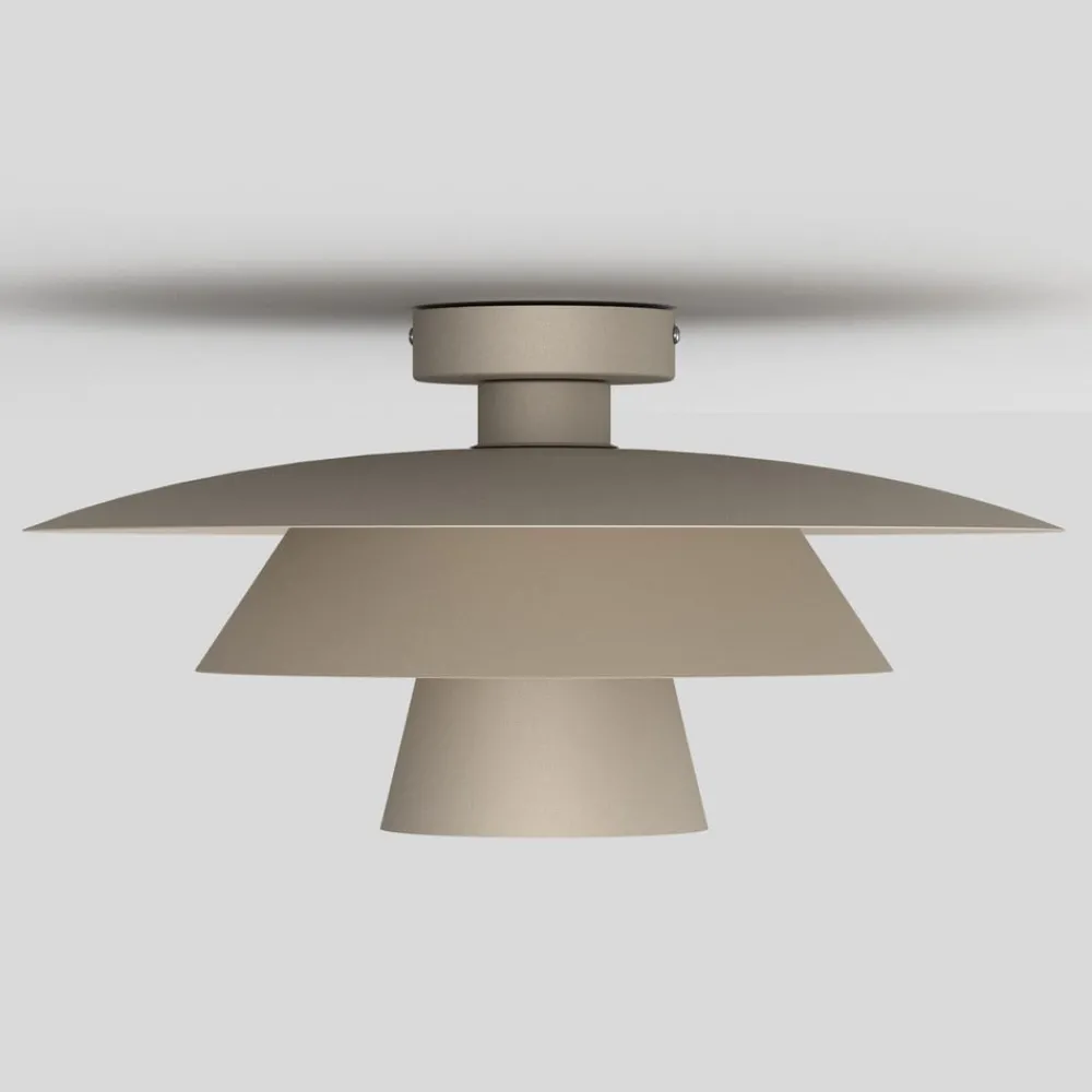 Luminex Gang|Loftlamper > Loftlampe Plato, beige, metal, Ø 38 cm, E27