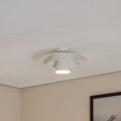 Luminex Gang|Loftlamper > Loftlampe Plato, hvid, metal, Ø 38 cm, E27