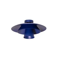 Loftlamper ^ Luminex Loftlampe Plato, mørkeblå, metal, Ø 38 cm, E27