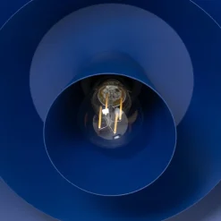 Loftlamper ^ Luminex Loftlampe Plato, mørkeblå, metal, Ø 38 cm, E27