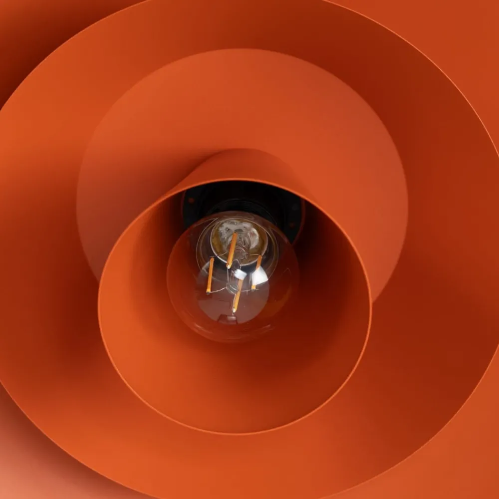 Luminex Gang|Loftlamper > Loftlampe Plato, orange, metal, Ø 38 cm, E27
