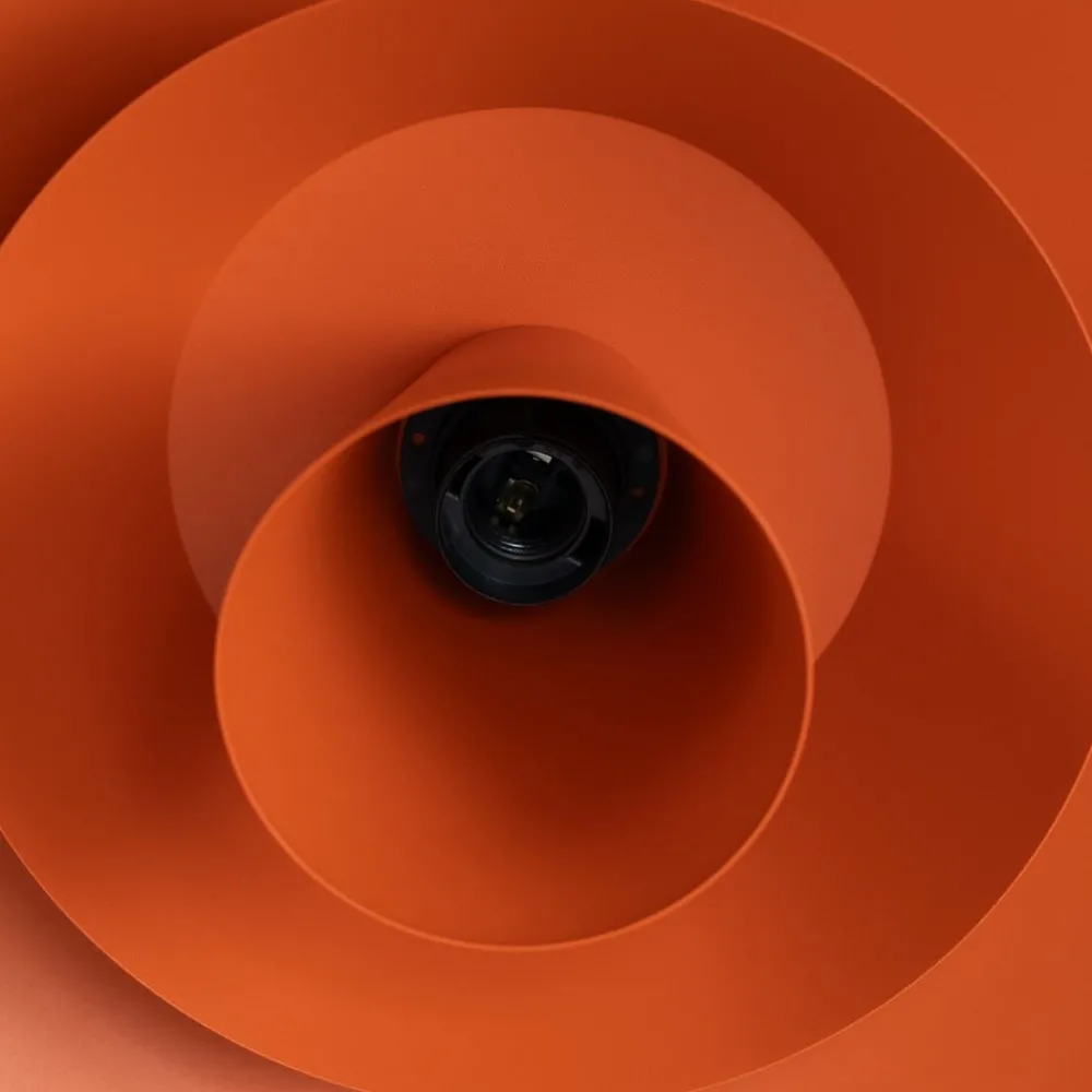 Luminex Gang|Loftlamper > Loftlampe Plato, orange, metal, Ø 38 cm, E27