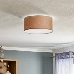 Loftlamper ^ TK Lighting Loftlampe Rondo, cappuccino, Ø 30 cm