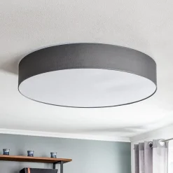 TK Lighting Loftlamper|Pendellamper > Loftlampe Rondo, grå Ø 80 cm