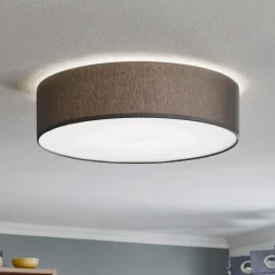TK Lighting Loftlamper > Loftlampe Rondo, grå Ø 45 cm
