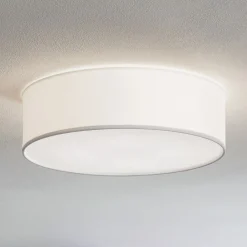 Loftlamper ^ TK Lighting Loftlampe Rondo, hvid Ø 45 cm