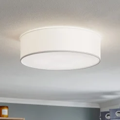 Loftlamper ^ TK Lighting Loftlampe Rondo, hvid Ø 45 cm