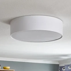 Loftlamper|Pendellamper ^ TK Lighting Loftlampe Rondo, hvid, Ø 50 cm