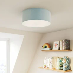 TK Lighting Loftlamper > Loftlampe Rondo Kids, Ø 38 cm, blå