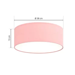TK Lighting Loftlamper|Loftlamper > Loftlampe Rondo Kids, Ø 38 cm, pink