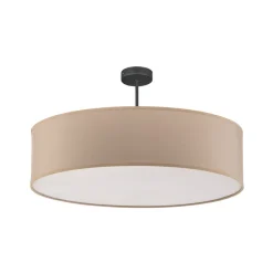 TK Lighting Loftlamper|Pendellamper > Loftlampe Rondo med afstand, creme Ø 60cm