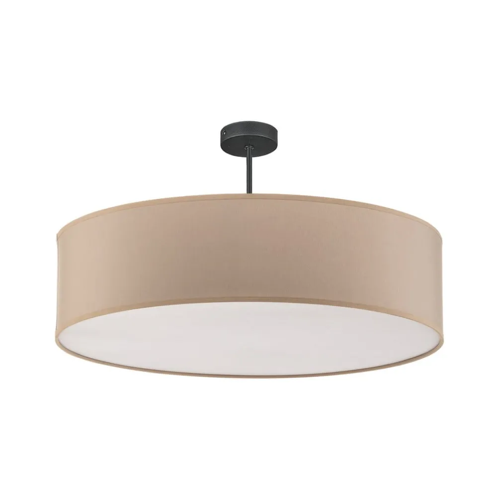 TK Lighting Loftlamper|Pendellamper > Loftlampe Rondo med afstand, creme Ø 60cm