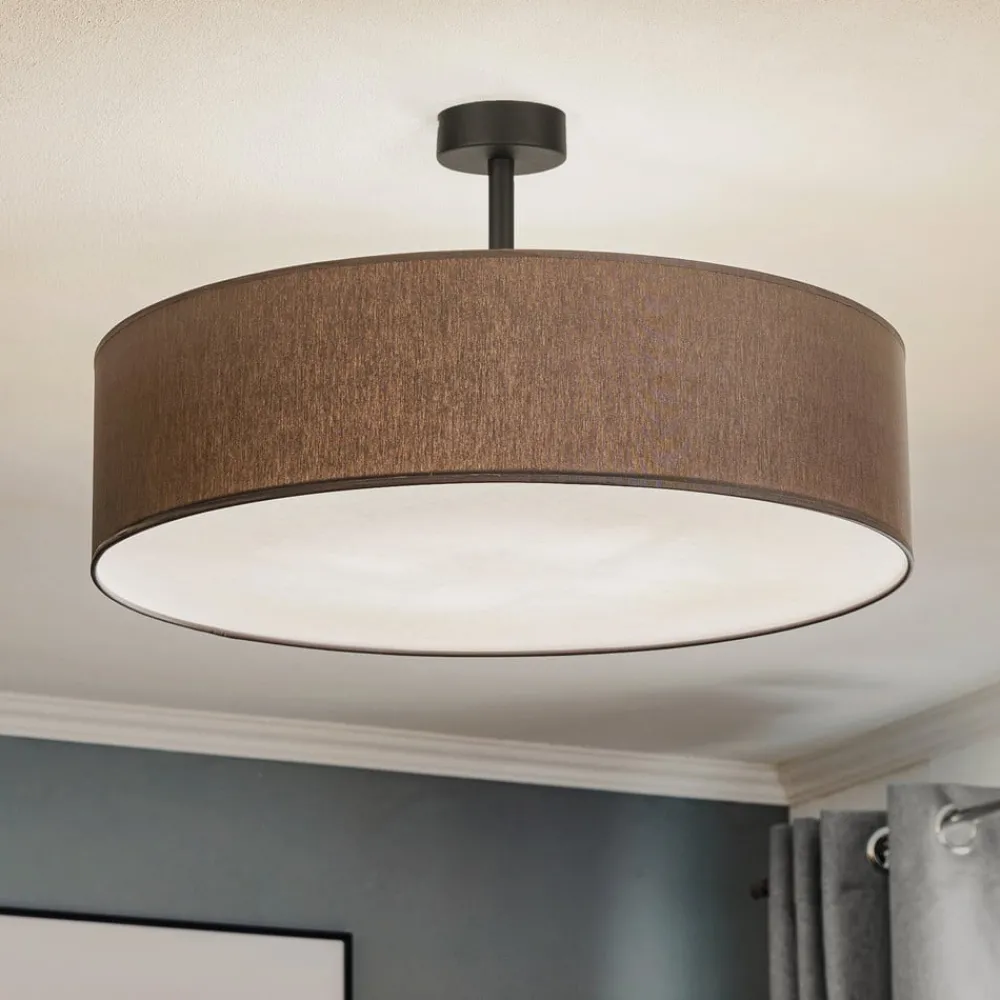 Loftlamper|Loftlamper ^ TK Lighting Loftlampe Rondo med afstand, grå Ø 60 cm