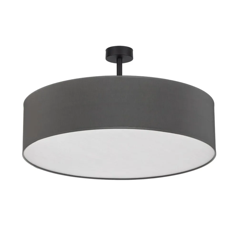 Loftlamper|Loftlamper ^ TK Lighting Loftlampe Rondo med afstand, grå Ø 60 cm