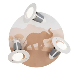 Elobra Loftlamper > Loftlampe Scandi Savanne, orange, Ø 29 cm, 3 lyskilder