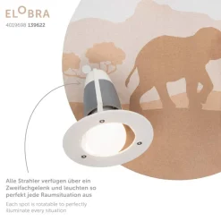 Elobra Loftlamper > Loftlampe Scandi Savanne, orange, Ø 29 cm, 3 lyskilder