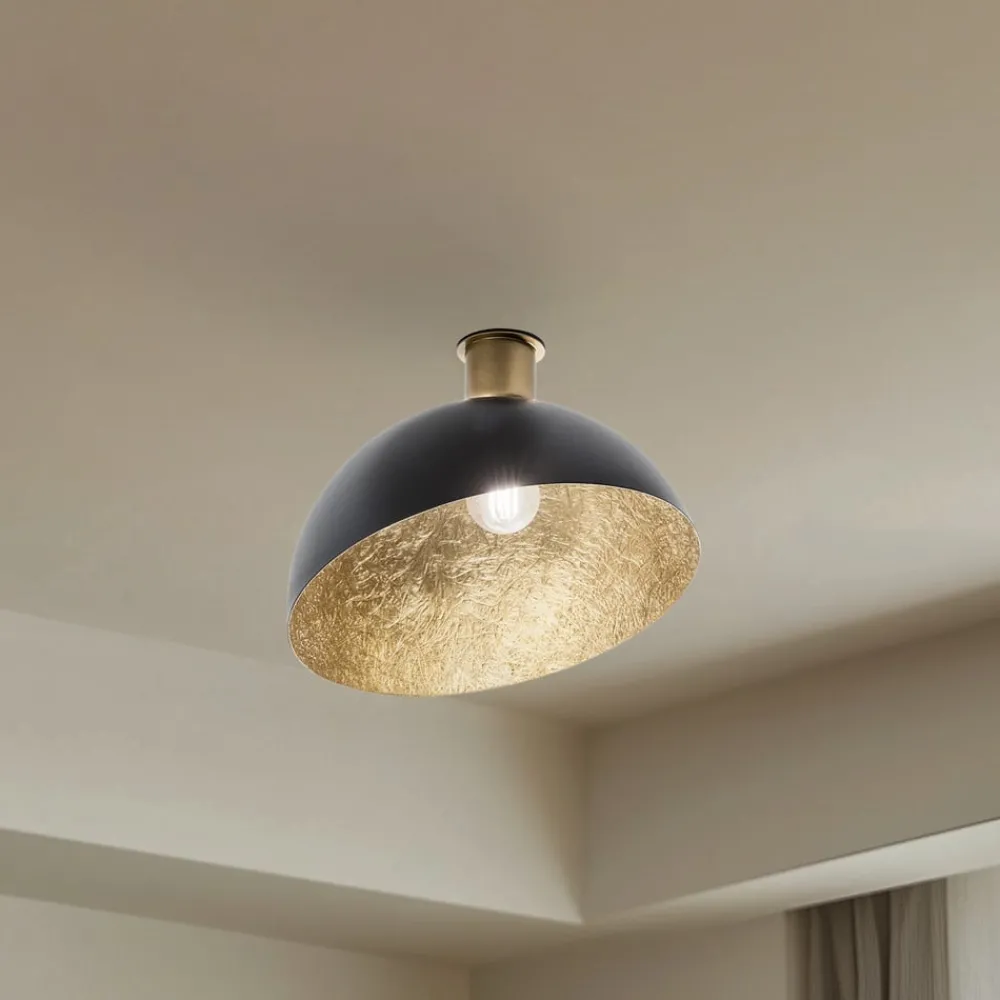 SIGMA Loftlamper > Loftlampe Sfera, Ø 35 cm, sort/guld