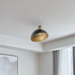 SIGMA Loftlamper > Loftlampe Sfera, Ø 35 cm, sort/guld