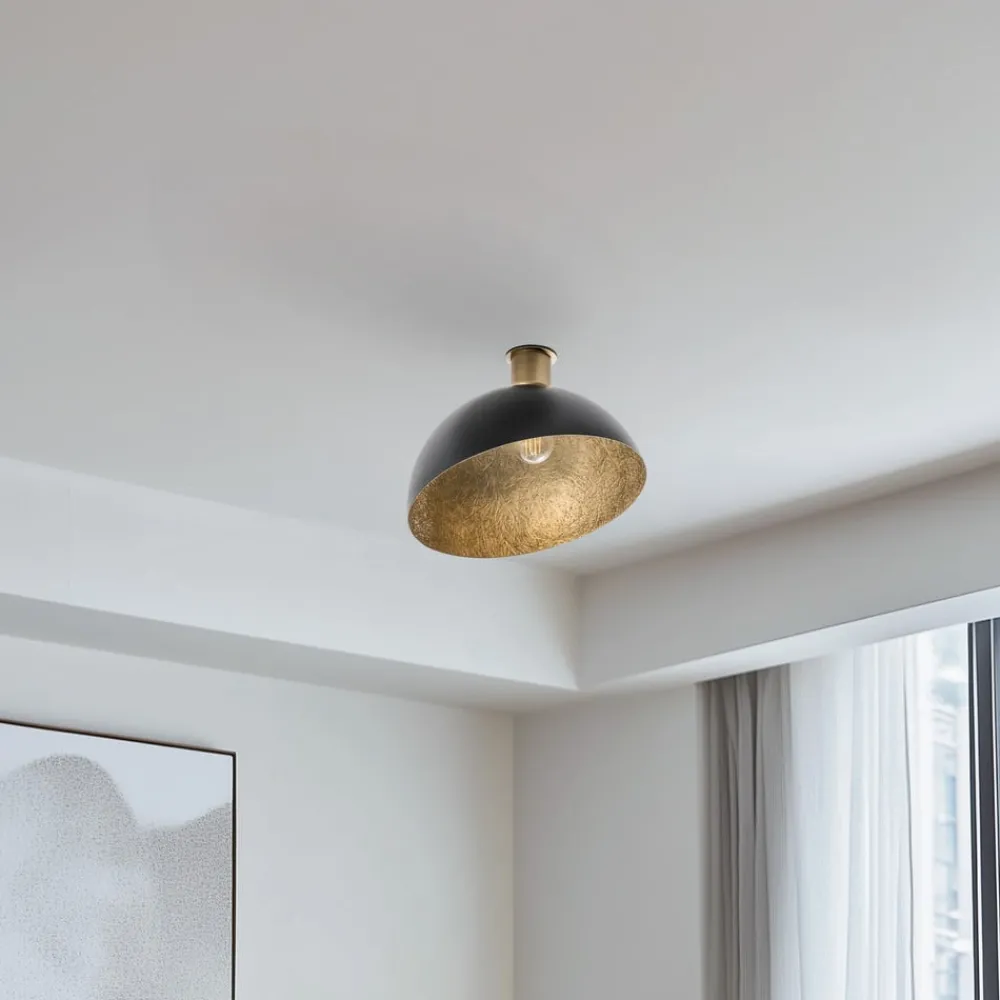 SIGMA Loftlamper > Loftlampe Sfera, Ø 35 cm, sort/guld