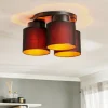 Luminex Loftlamper > Loftlampe Soho cylindrisk 3 lyskilder sort/guld