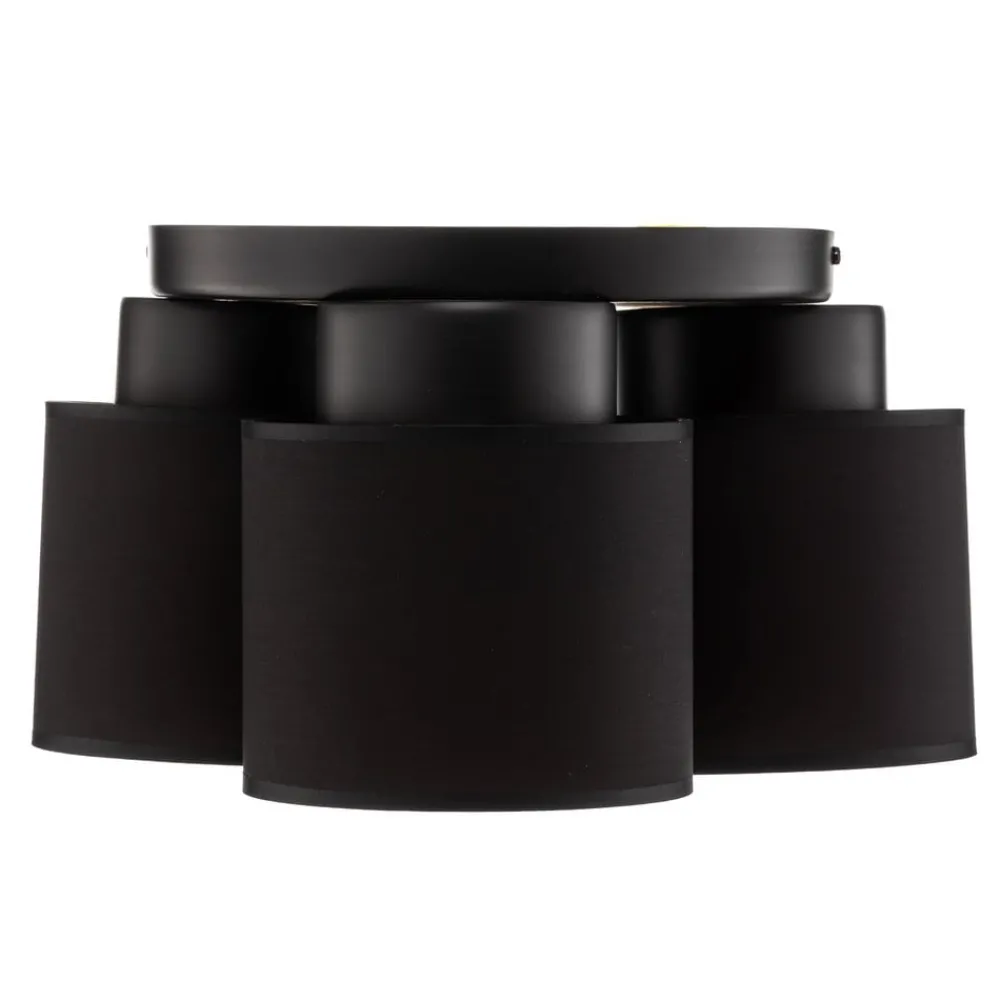 Luminex Loftlamper > Loftlampe Soho cylindrisk 3 lyskilder sort/guld