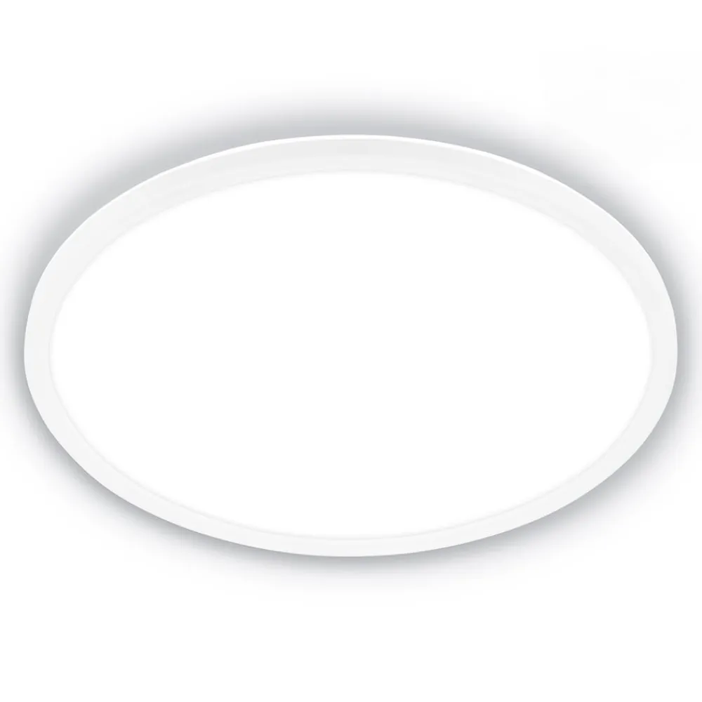 Arbejdsrum/Kontor ^ Briloner Loftlampe Tava A, Ø 42 cm, plast, hvid