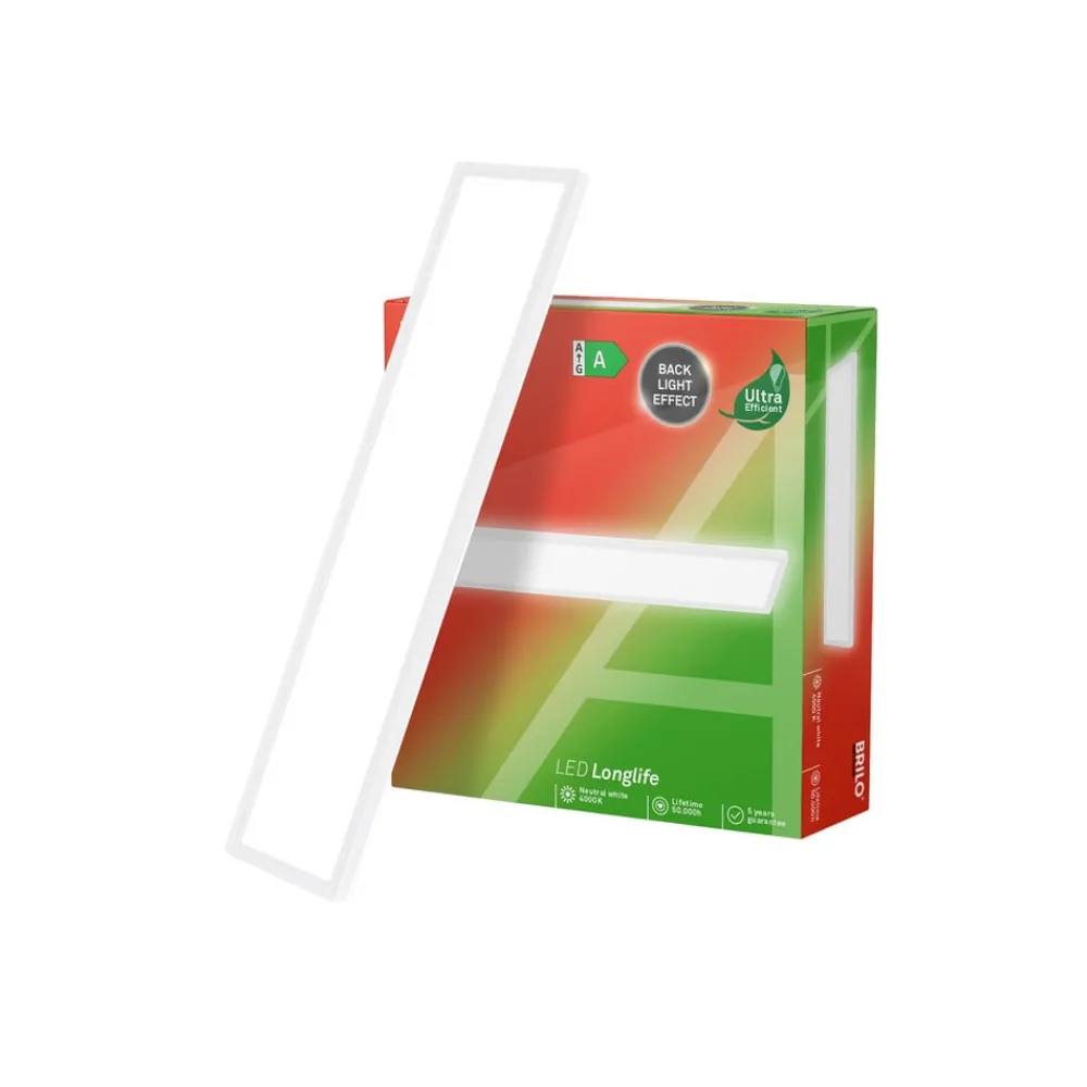 Briloner Arbejdsrum/Kontor > Loftlampe Tava A, 98x20 cm, plast, hvid