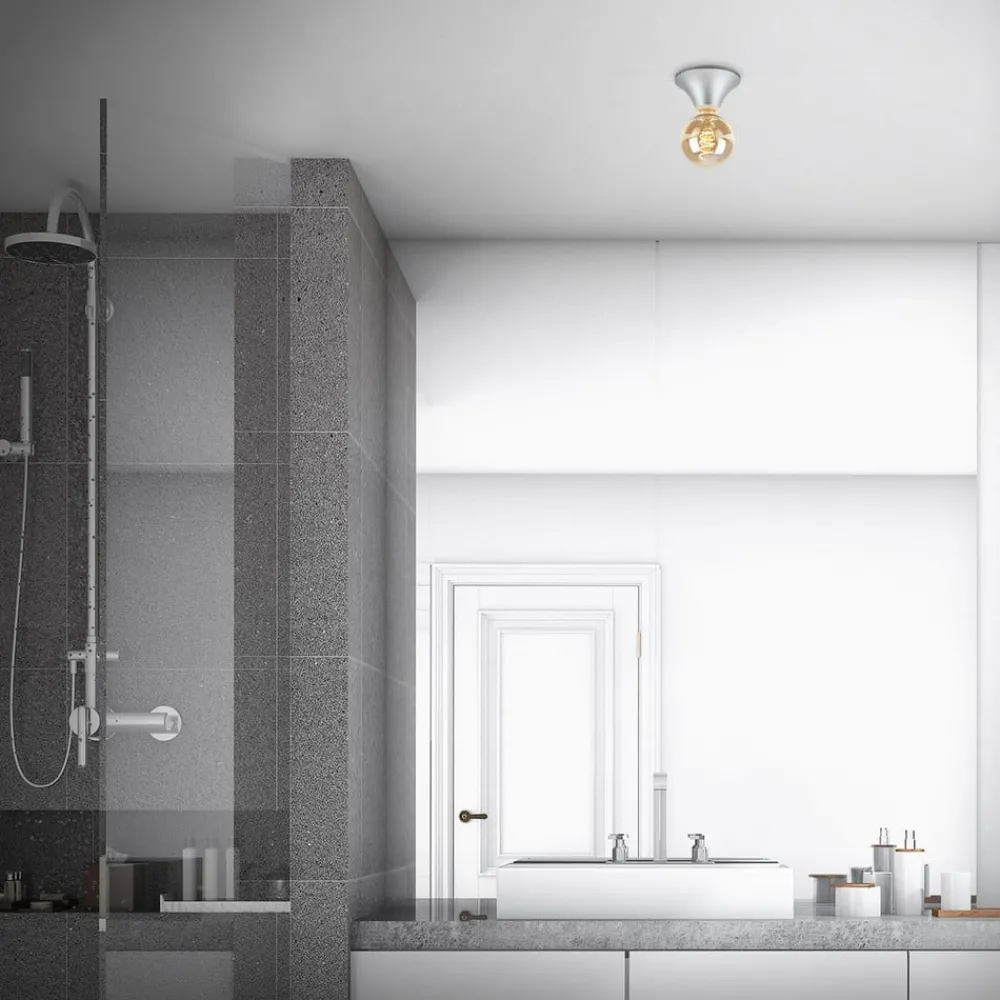 Loftlamper ^ Briloner Loftlampe Tepel til badeværelset IP44 E27 krom mat