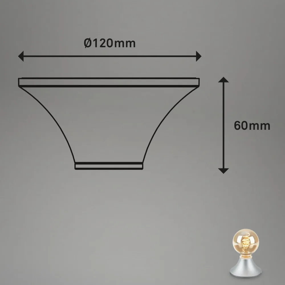 Loftlamper ^ Briloner Loftlampe Tepel til badeværelset IP44 E27 krom mat