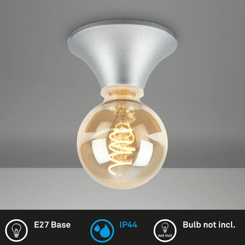 Loftlamper ^ Briloner Loftlampe Tepel til badeværelset IP44 E27 krom mat
