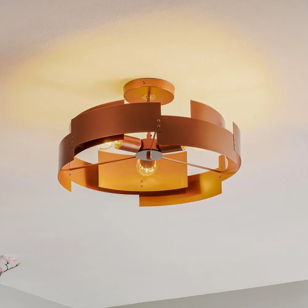 Loftlamper ^ Euluna Loftlampe Tori, kobber