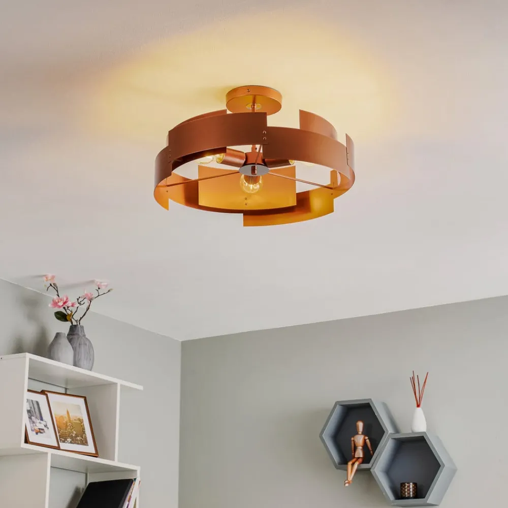 Loftlamper ^ Euluna Loftlampe Tori, kobber