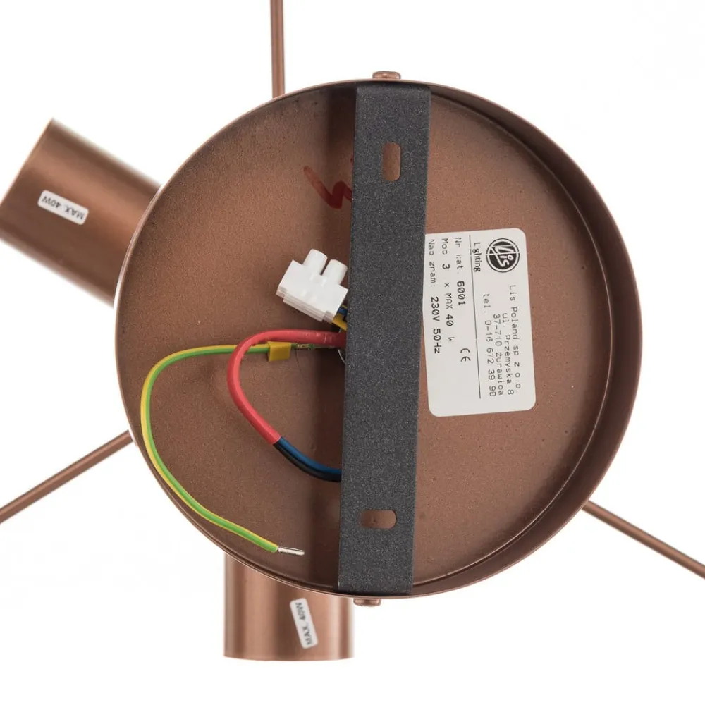 Loftlamper ^ Euluna Loftlampe Tori, kobber