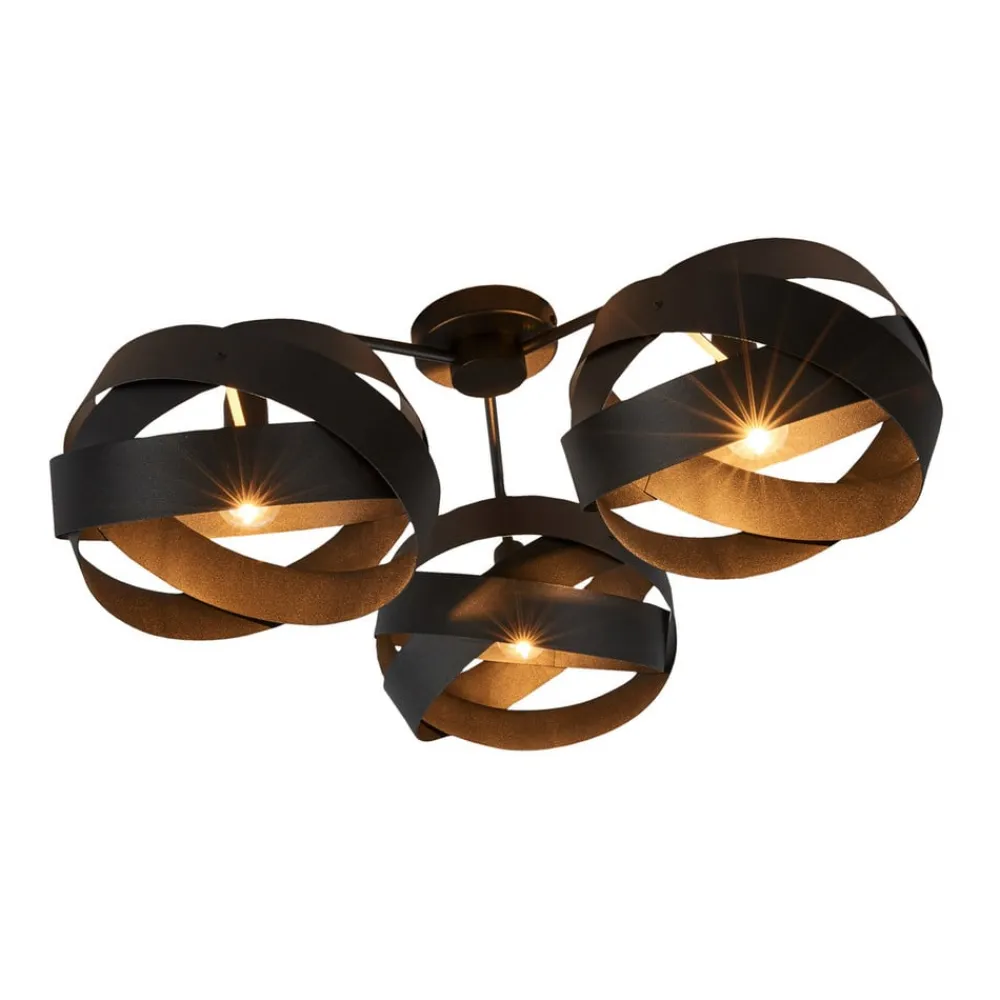 Loftlamper|Loftlamper ^ Euluna Loftlampe Tornado sort 3 lyskilder