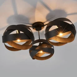 Loftlamper|Loftlamper ^ Euluna Loftlampe Tornado sort 3 lyskilder