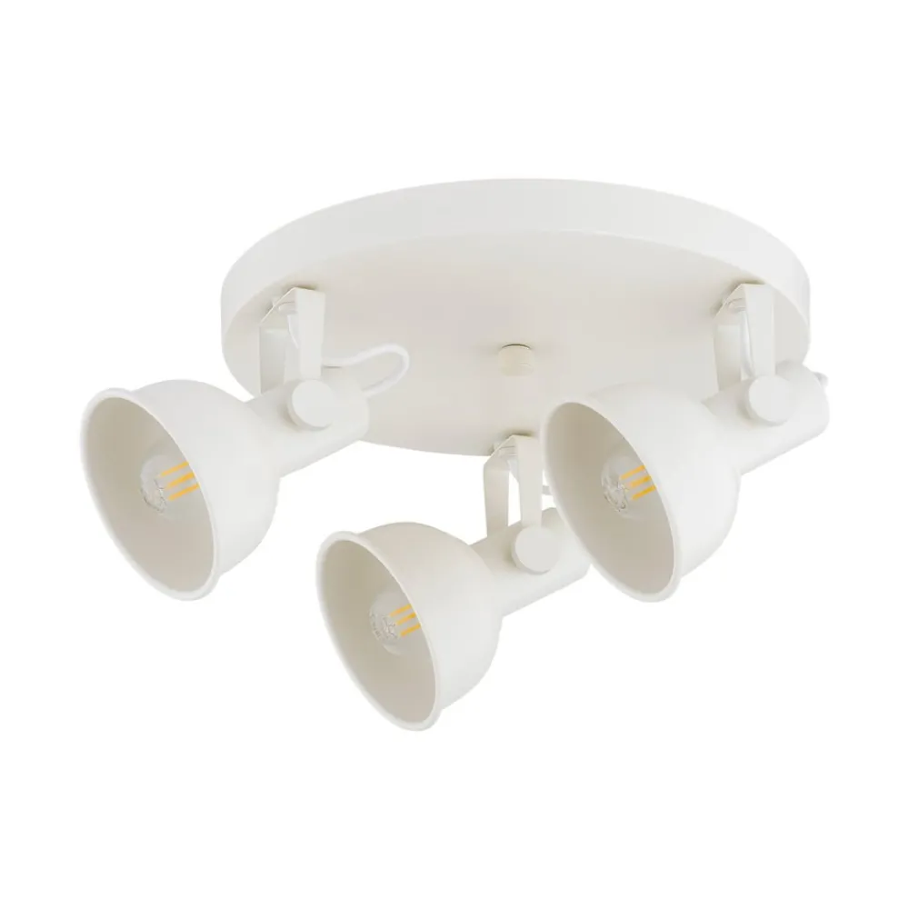 Argon Loftlamper|Loftlamper > Loftlampe Trogir, beige, 3 lyskilder, stål, Ø 30 cm