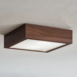 Argon Loftlamper > Loftlampe Tromsö, 30x30 cm, valnød