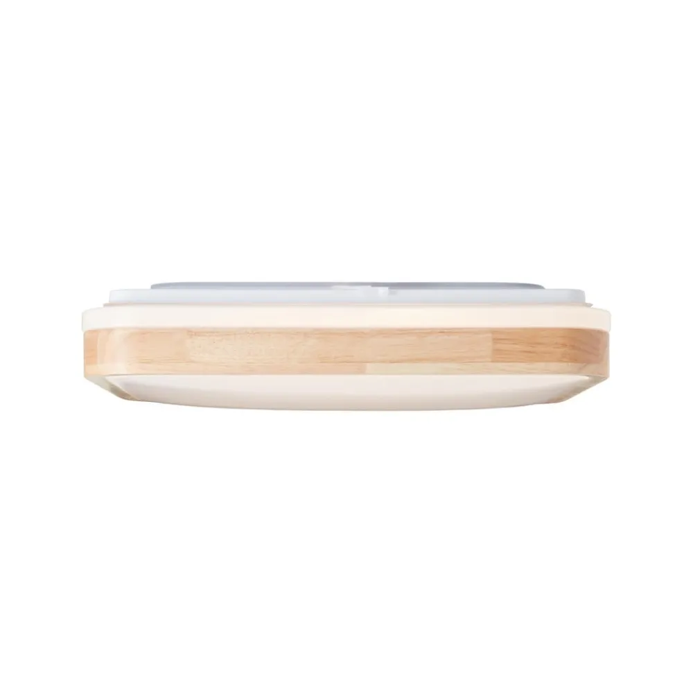 Brilliant Loftlamper > Loftlampe Tumeo, længde 40 cm, lyst træ, metal/træ