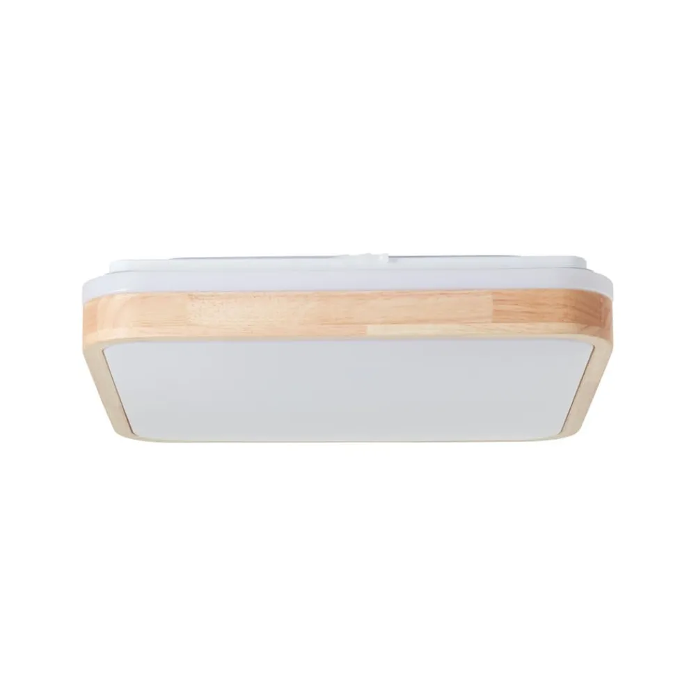 Brilliant Loftlamper > Loftlampe Tumeo, længde 40 cm, lyst træ, metal/træ