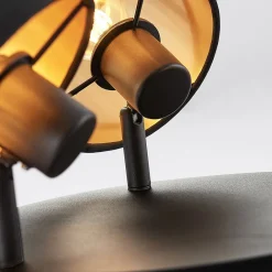 Lindby Spotlights > Loftlampe Vasilia i sort og guld, 3 lyskilder.