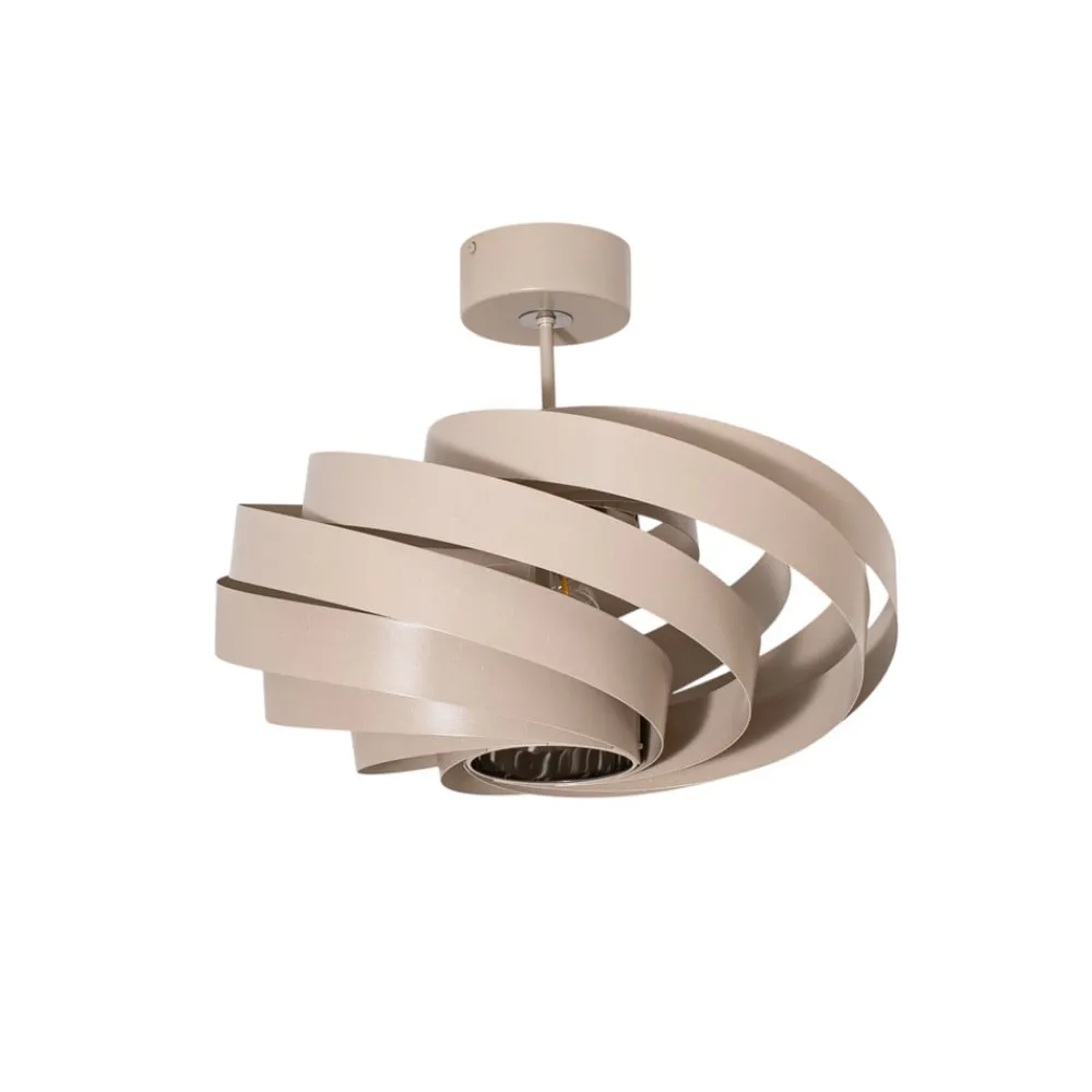 Gang|Loftlamper ^ Euluna Loftlampe Vento, beige, Ø 50 cm
