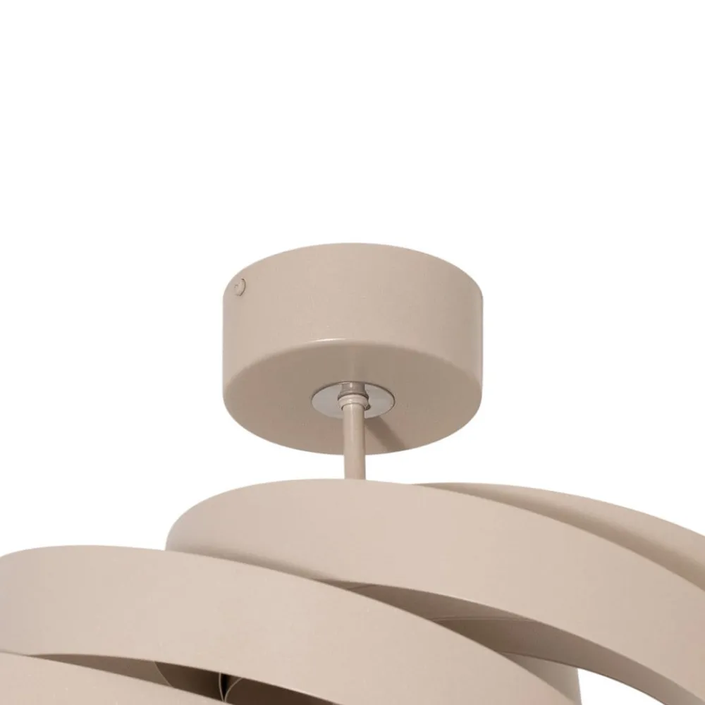 Gang|Loftlamper ^ Euluna Loftlampe Vento, beige, Ø 50 cm