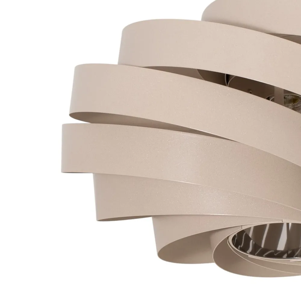 Gang|Loftlamper ^ Euluna Loftlampe Vento, beige, Ø 50 cm