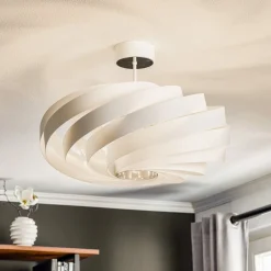 Domiluce Gang|Loftlamper > Loftlampe Vento, hvid, Ø 60 cm, metal, E27