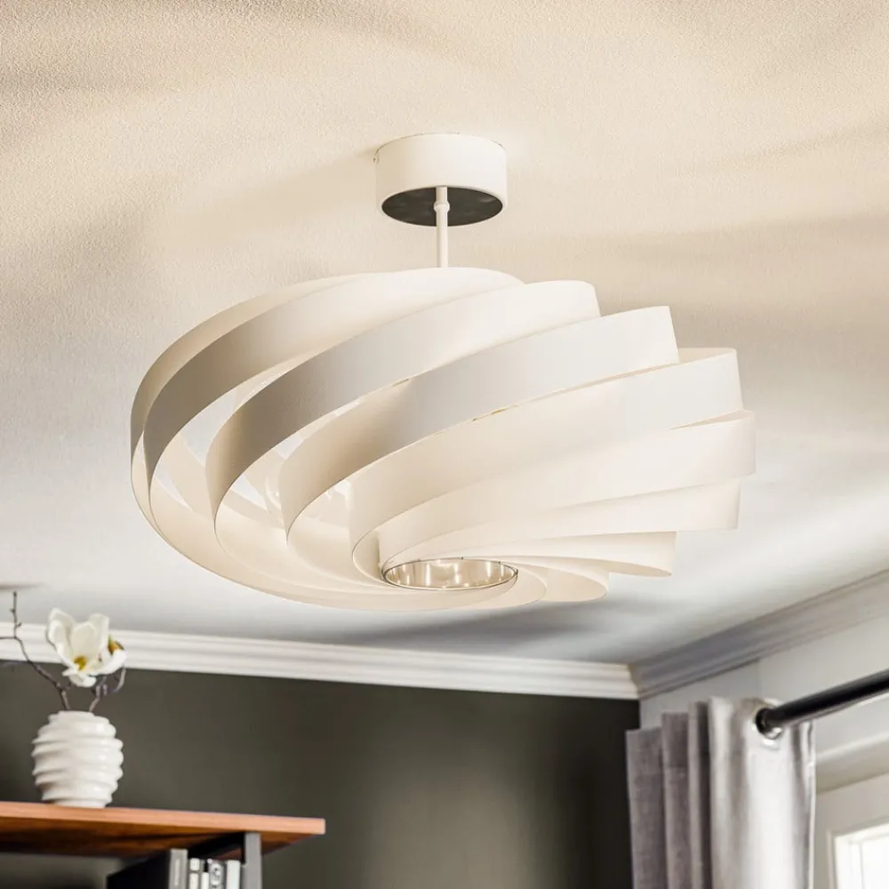 Domiluce Gang|Loftlamper > Loftlampe Vento, hvid, Ø 60 cm, metal, E27
