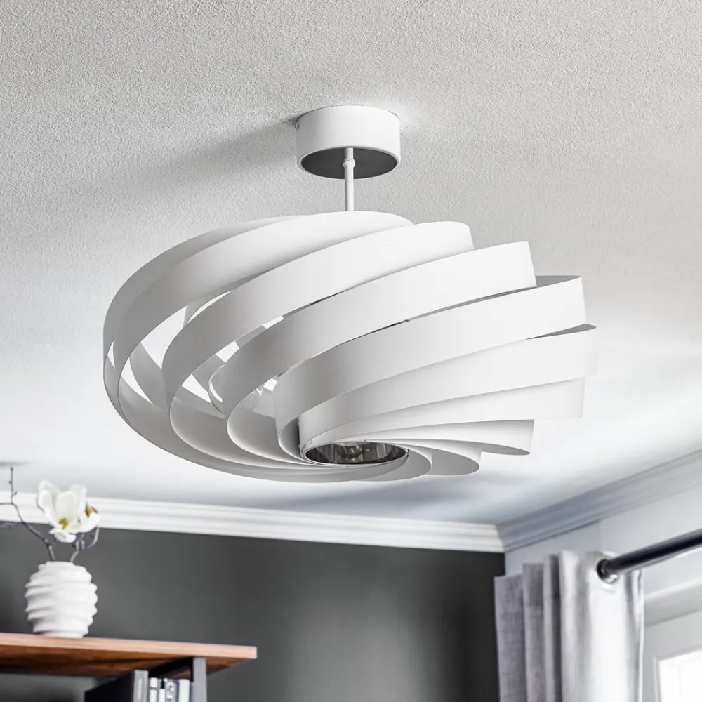 Domiluce Gang|Loftlamper > Loftlampe Vento, hvid, Ø 60 cm, metal, E27