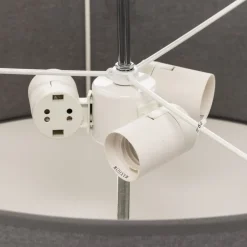 Nowodvorski Lighting Loftlamper|Loftlamper > Loftlampe Viviane med tekstilskærm, grå