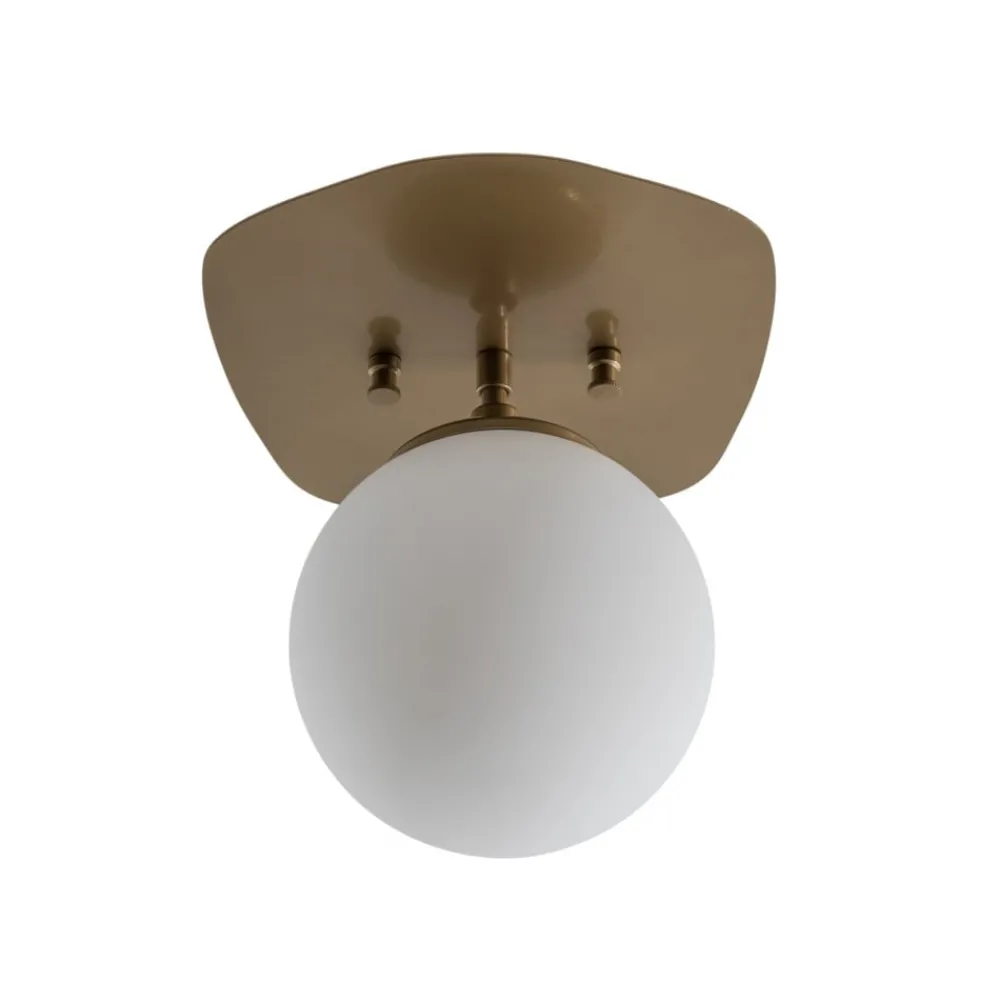 Opviq Loftlamper|Loftlamper > Loftlampe Well, guldfarvet, glas, Ø 20 cm, E14