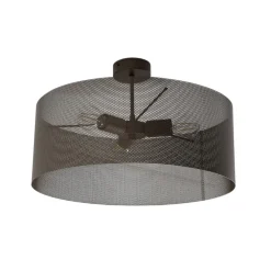 Domiluce Loftlamper > Loftlampe Zofia, kaffebrun, metal, Ø 50 cm, 3 lyskilder, E27
